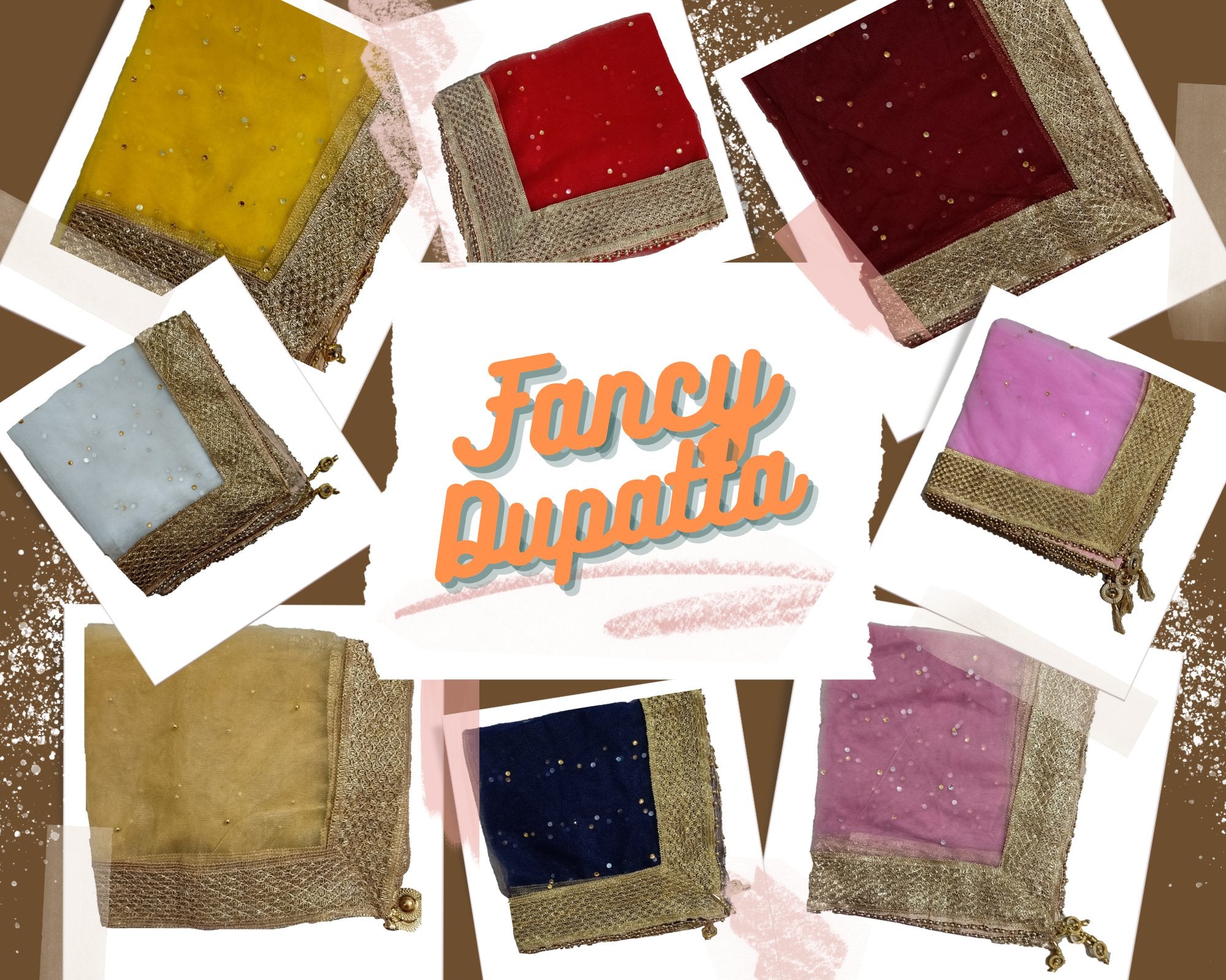 Fancy, Net & Banarasi Dupatta