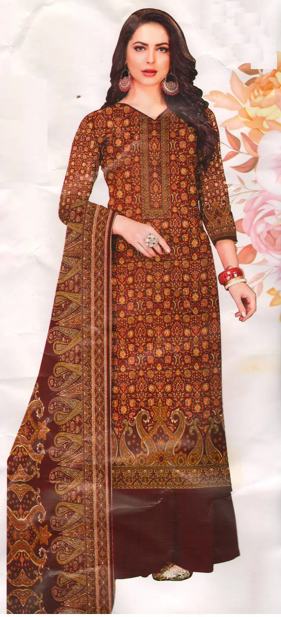 Pashmina Dress Material (Unstitched Salwar Suit) -BBQSTYLE