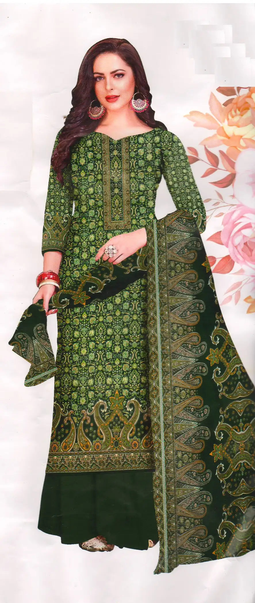 Pashmina Dress Material (Unstitched Salwar Suit) -BBQSTYLE