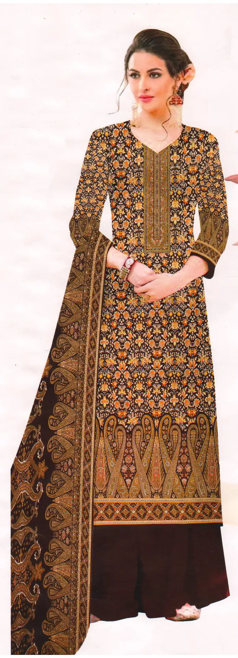 Pashmina Dress Material (Unstitched Salwar Suit) -BBQSTYLE