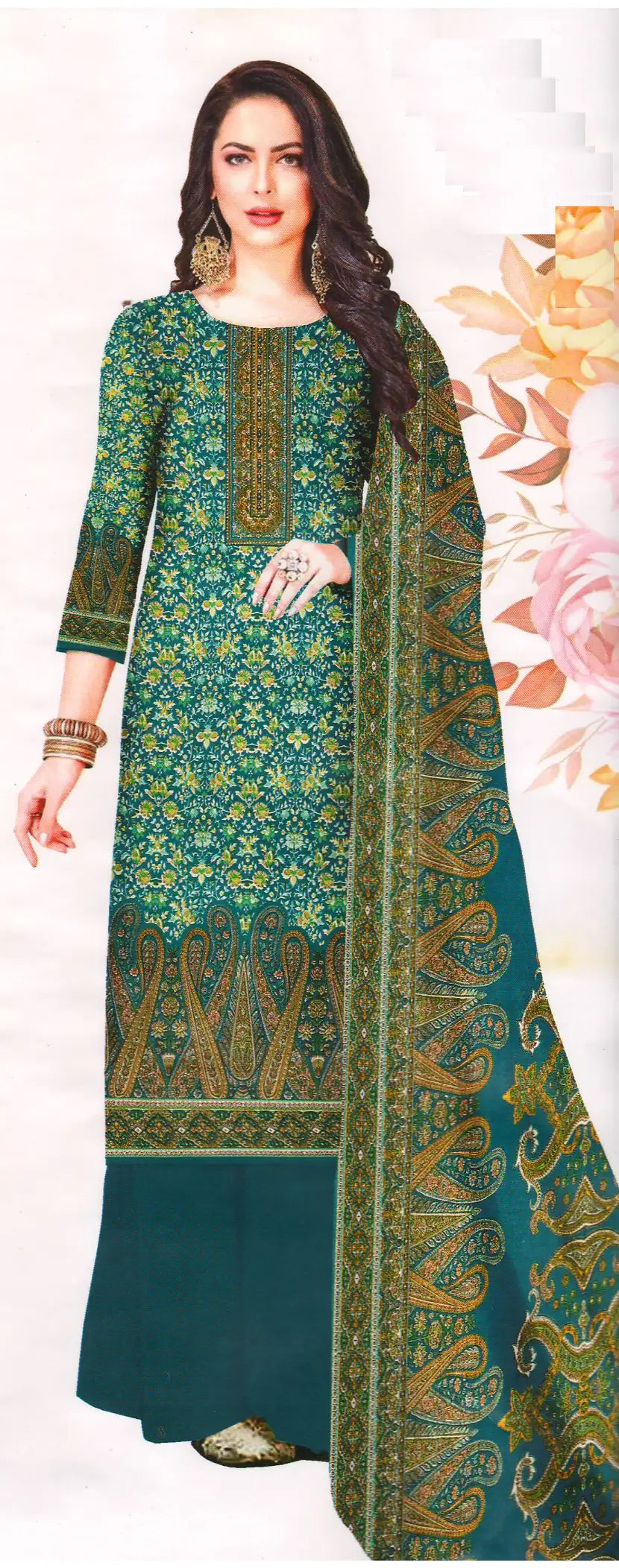Pashmina Dress Material (Unstitched Salwar Suit) -BBQSTYLE