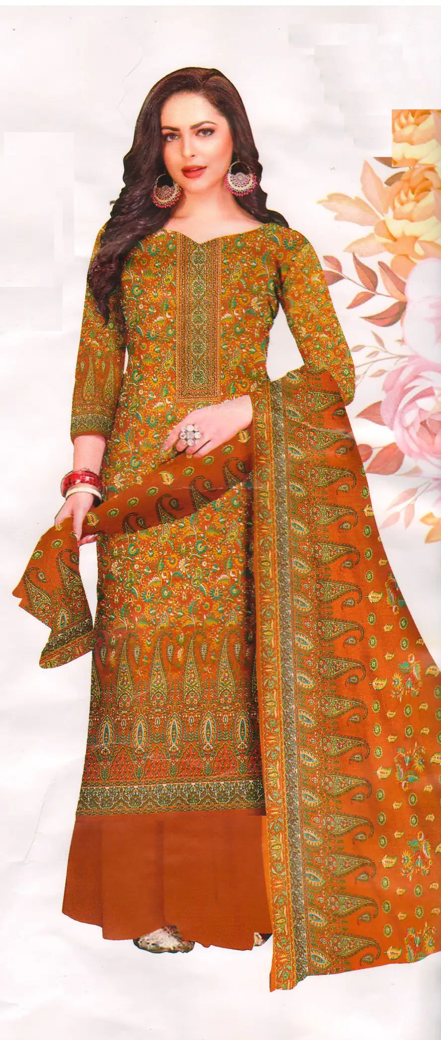 Pashmina Dress Material (Unstitched Salwar Suit) -BBQSTYLE