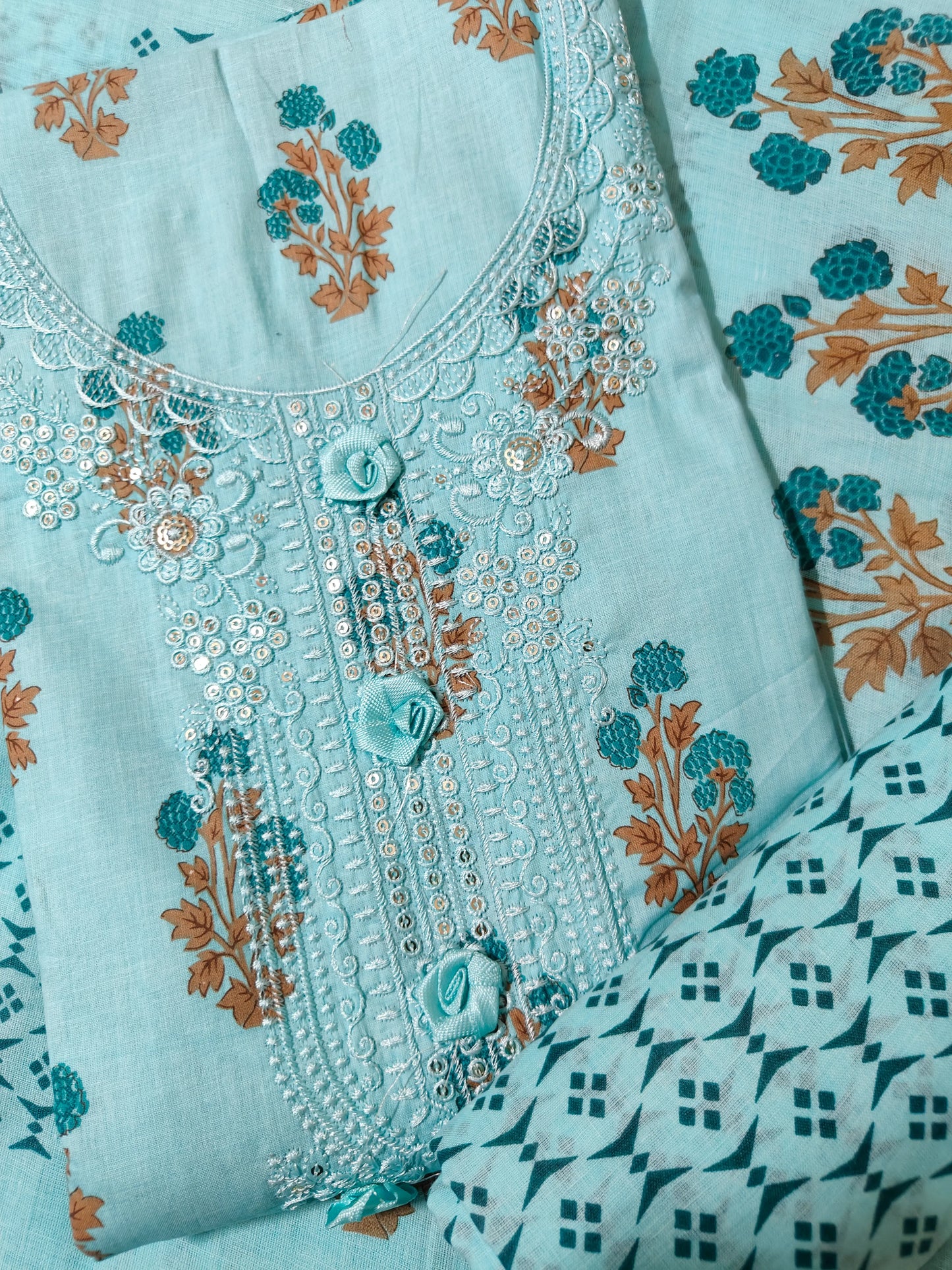 Cotton Salwar Suit Dress Material (Cotton, Unstitched)