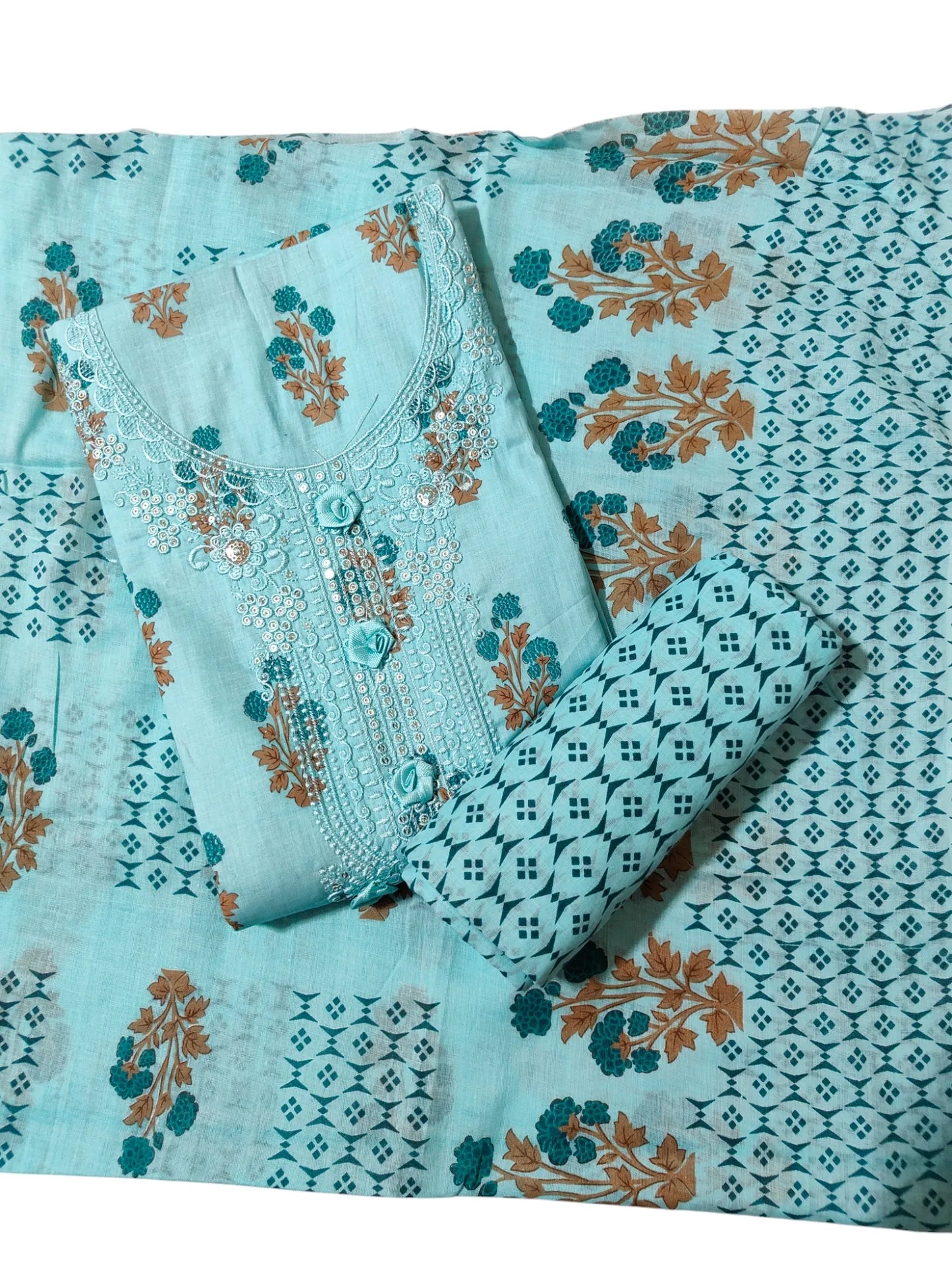 Cotton Salwar Suit Dress Material (Cotton, Unstitched)
