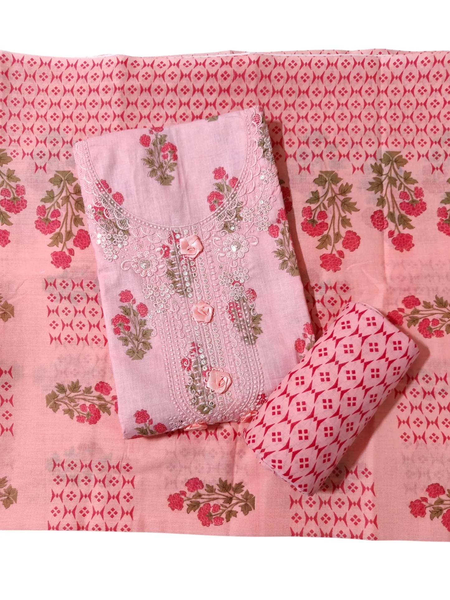 Cotton Salwar Suit Dress Material (Cotton, Unstitched)