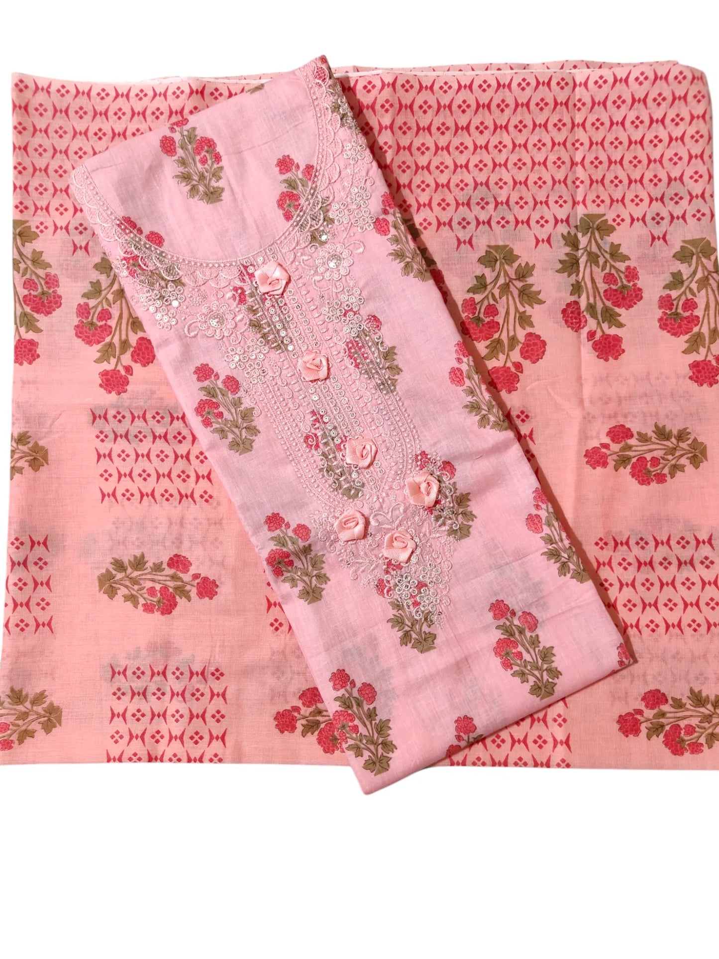 Cotton Salwar Suit Dress Material (Cotton, Unstitched)