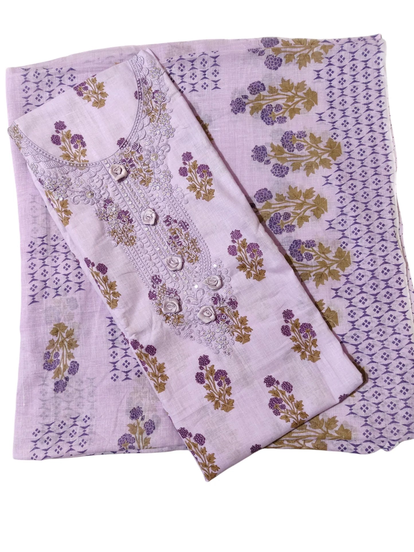 Cotton Salwar Suit Dress Material (Cotton, Unstitched)