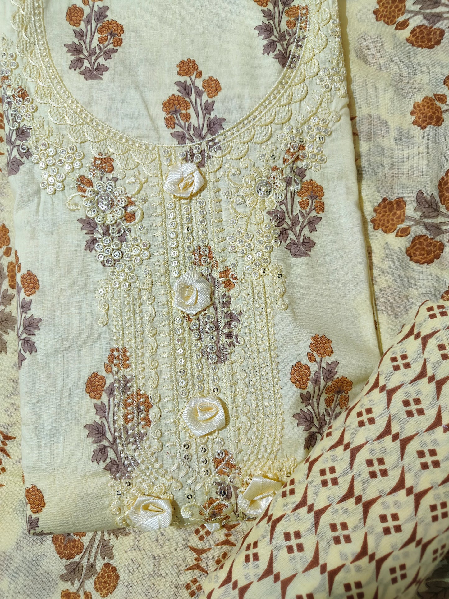 Cotton Salwar Suit Dress Material (Cotton, Unstitched)