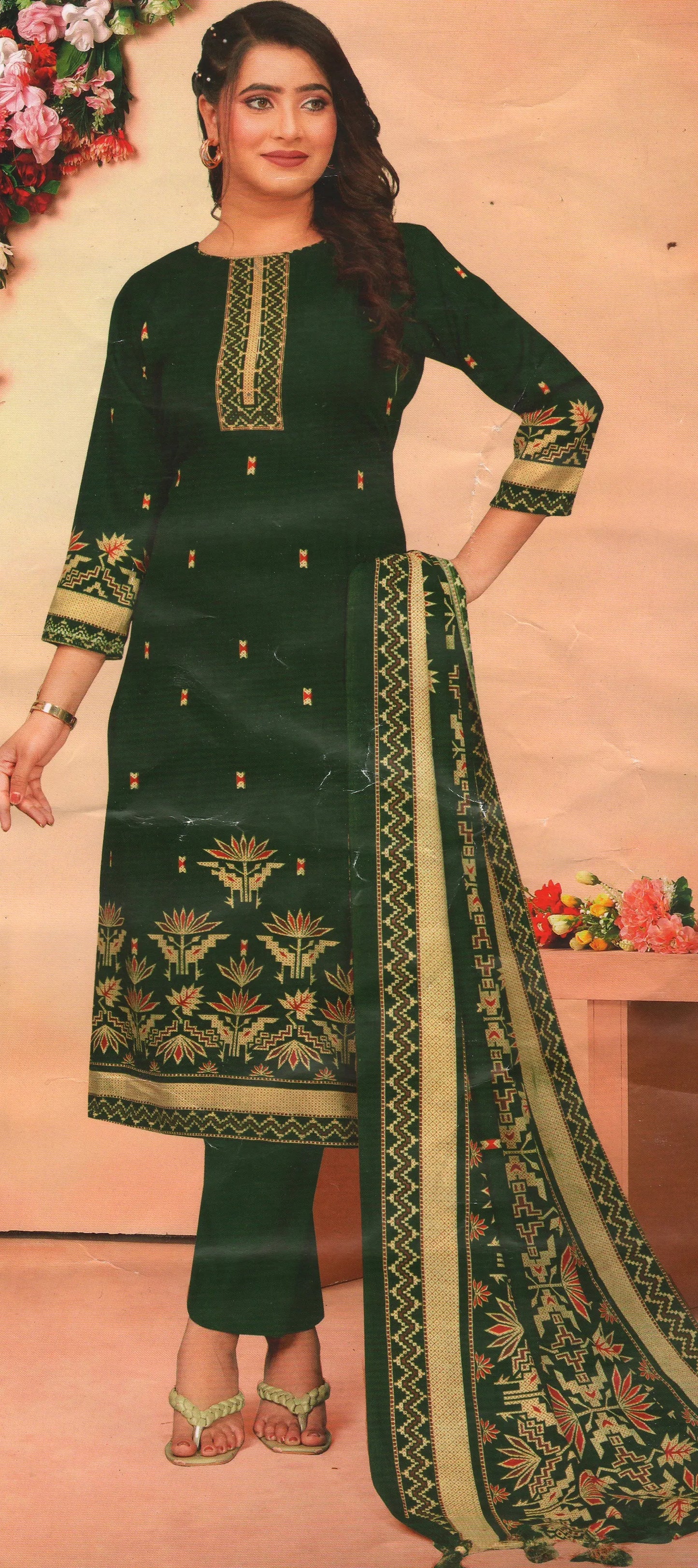 Pashmina Dress Material (Unstitched Salwar Suit)