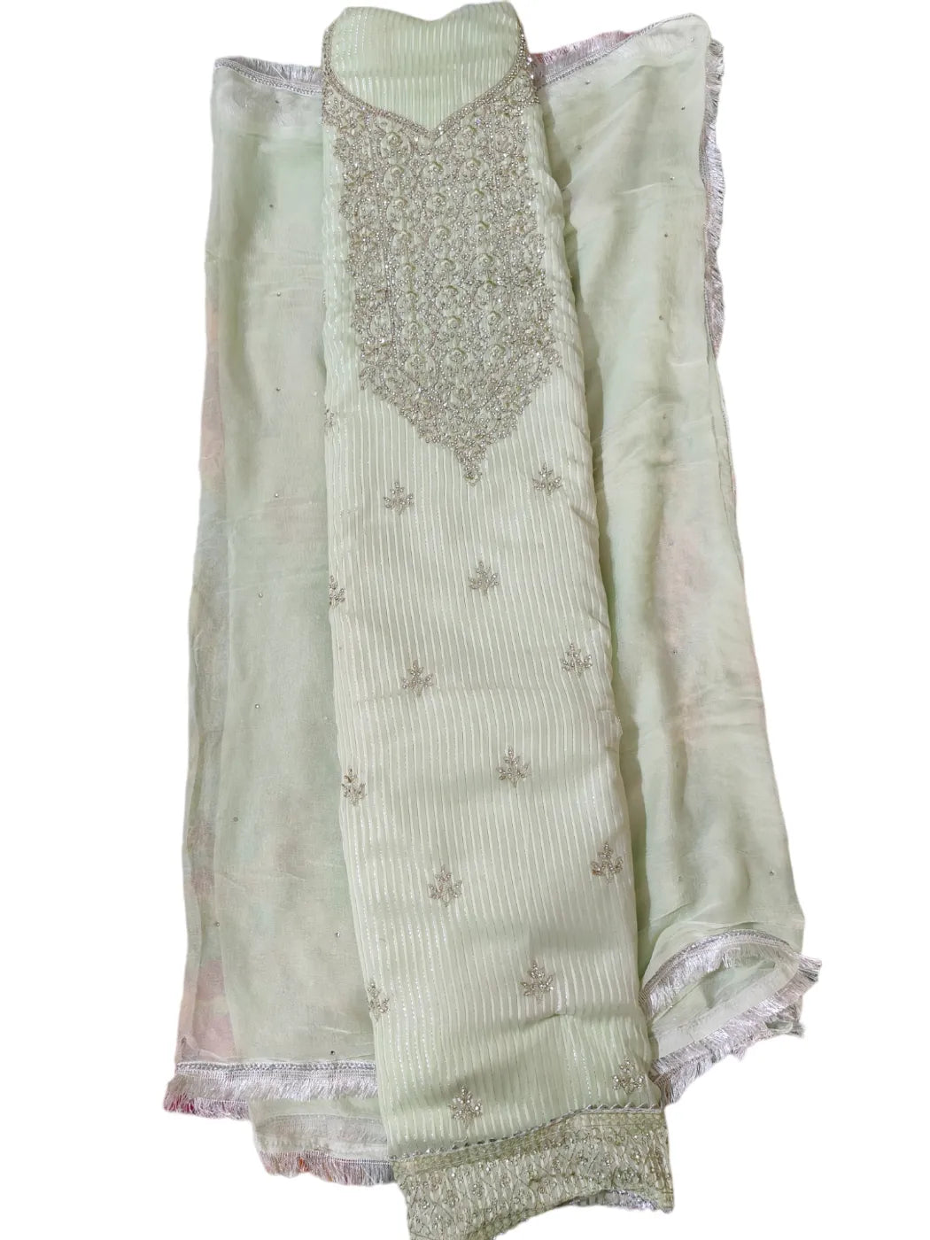 Organza Dress Material (Unstitched Salwar Suit) - BBQSTYLE