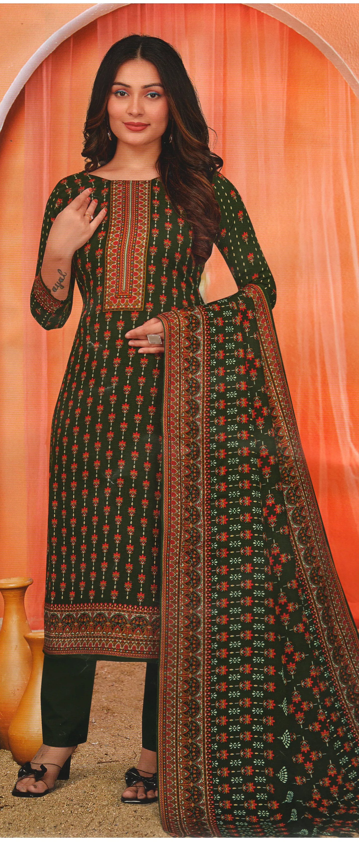 Pashmina Dress Material (Unstitched Salwar Suit)