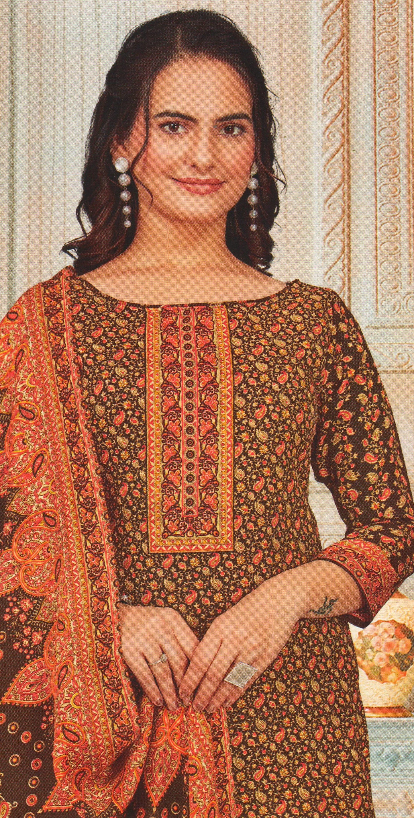 Pashmina Dress Material (Unstitched Salwar Suit)