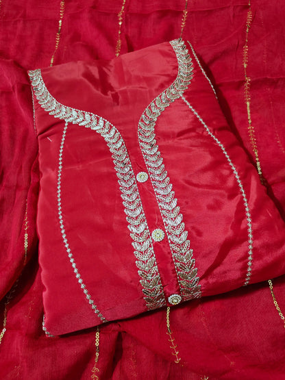 Georgette Dress Material (Unstitched Salwar Suit)-BBQSTYLE 