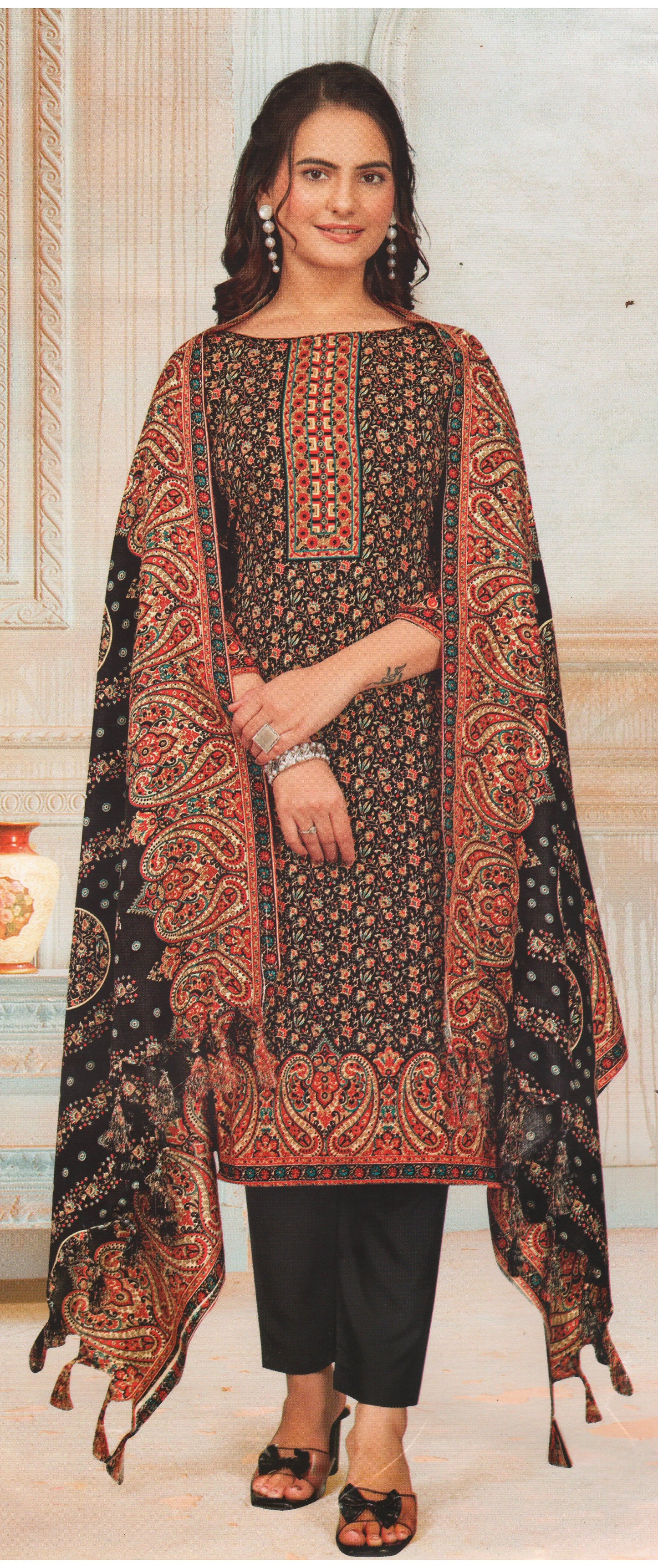 Pashmina Dress Material (Unstitched Salwar Suit)