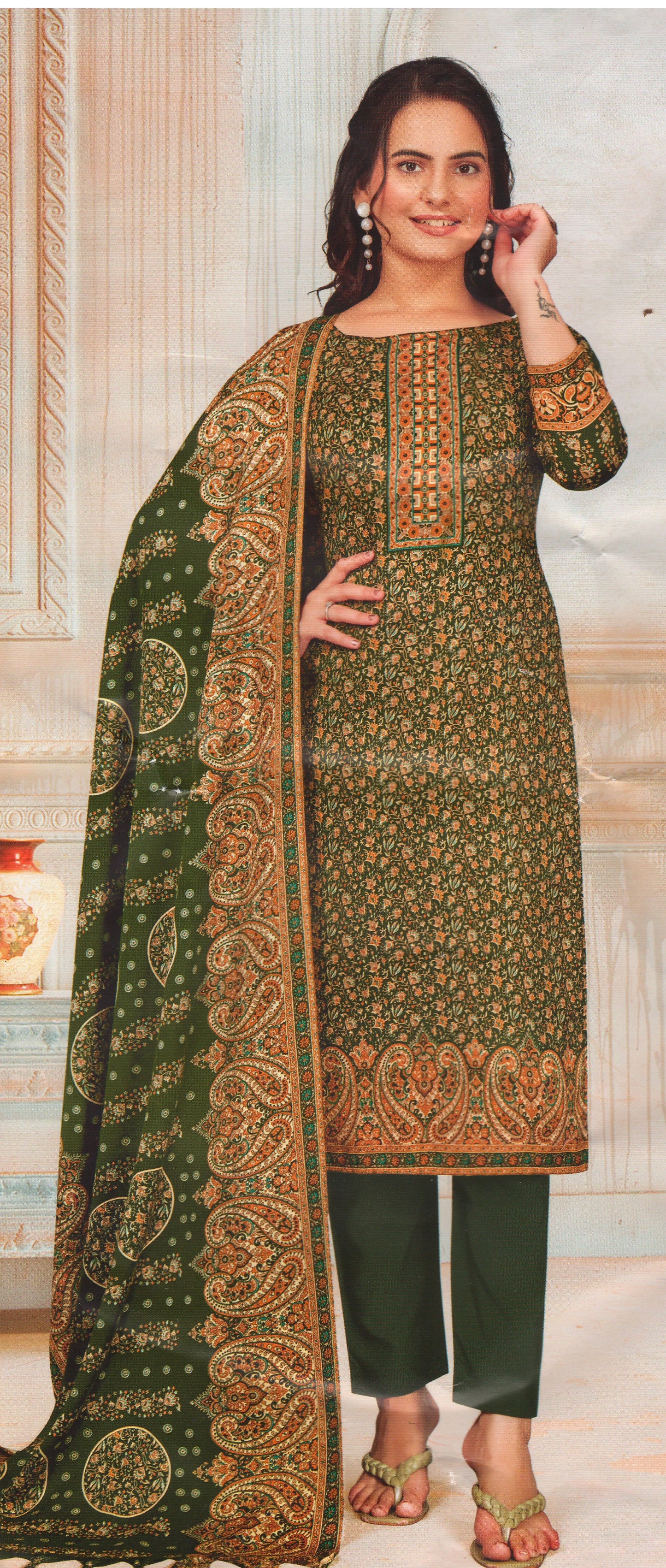 Pashmina Dress Material (Unstitched Salwar Suit)