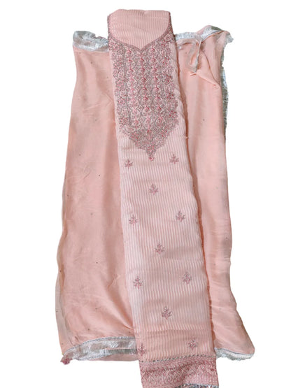 Organza Dress Material (Unstitched Salwar Suit) - BBQSTYLE