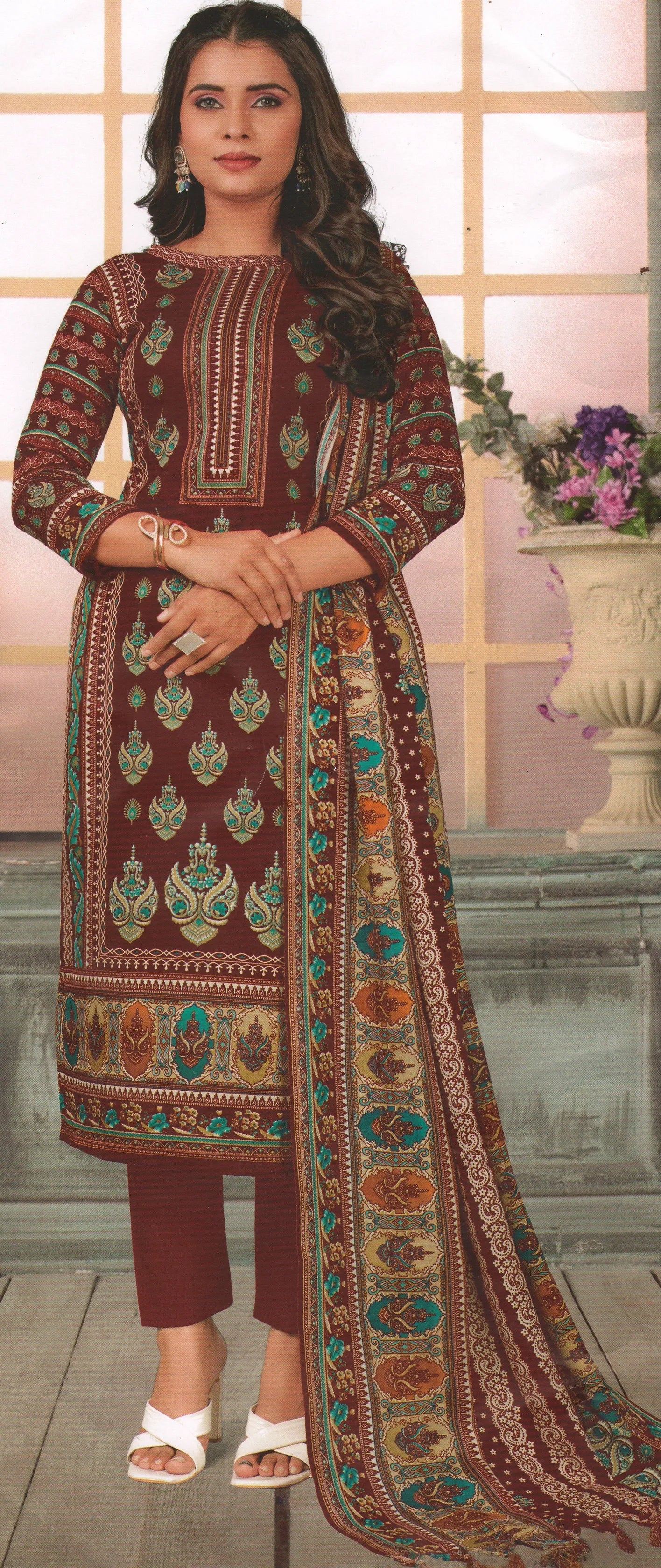 Pashmina Dress Material (Unstitched Salwar Suit)