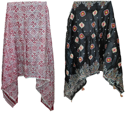 Cotton Dupatta Pack of 2 (Printed, Combo, Rayon)