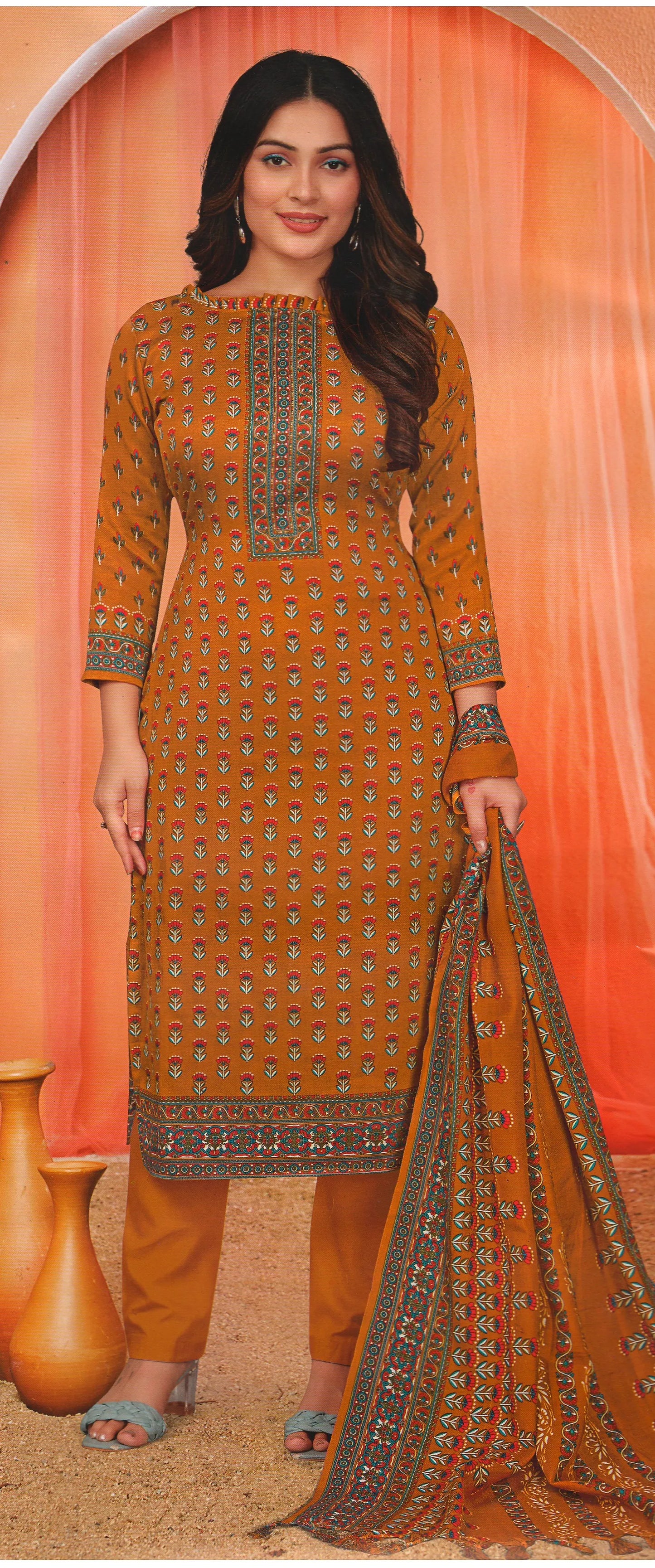 Pashmina Dress Material (Unstitched Salwar Suit)