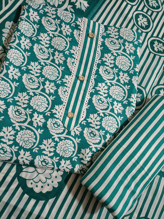 Cotton Salwar Suit Dress Material (Cotton, Unstitched)