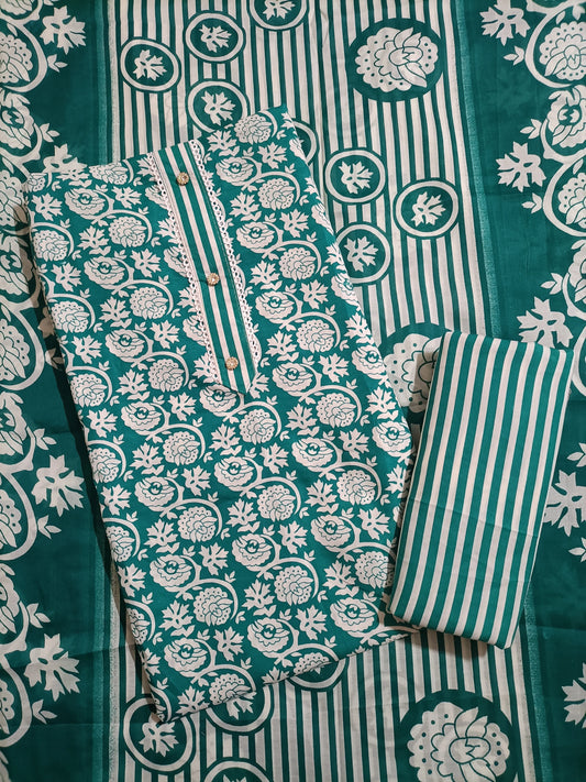 Cotton Salwar Suit Dress Material (Cotton, Unstitched)