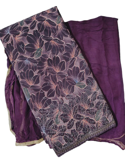 Crepe Silk Dress Material