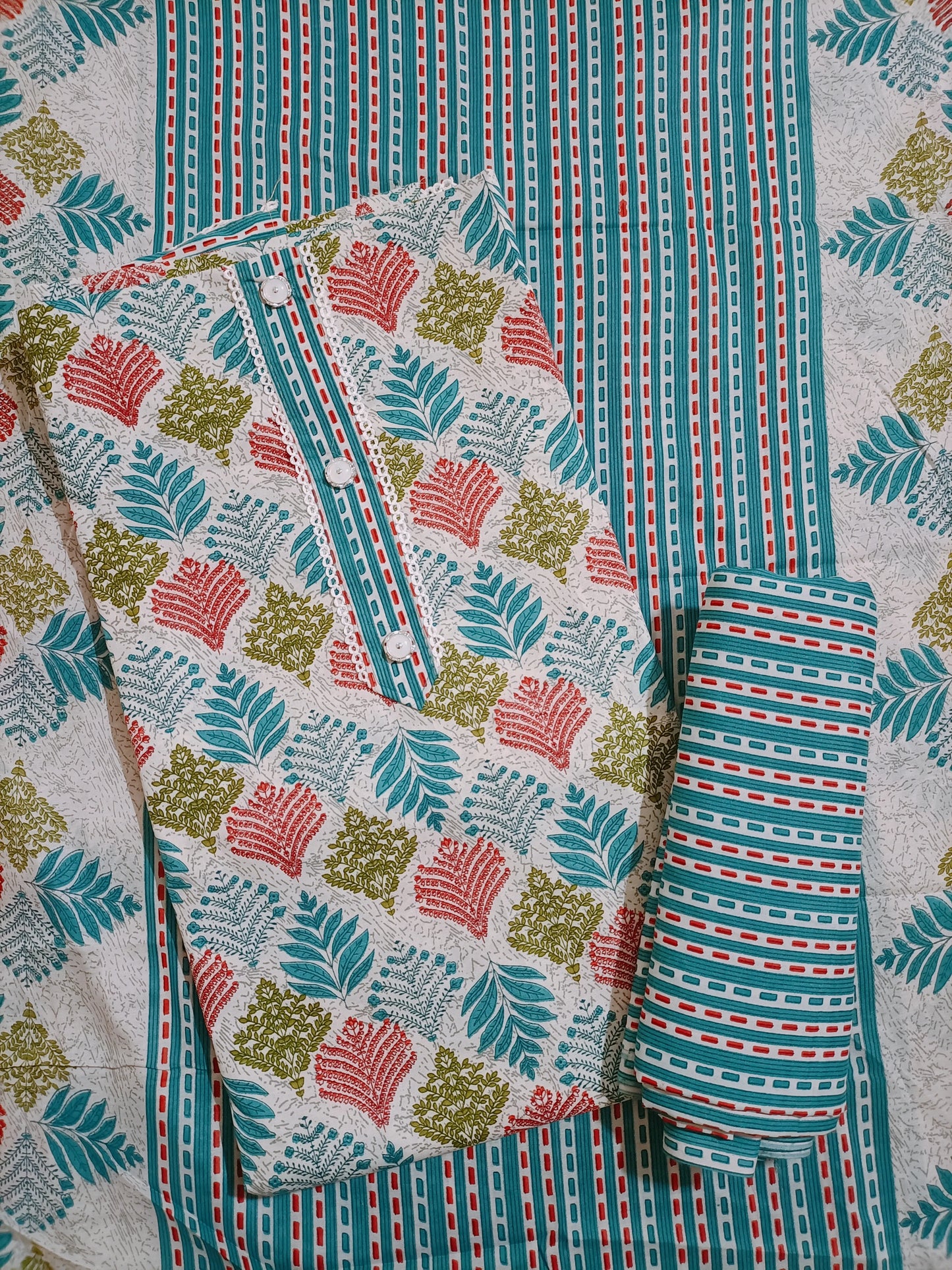 Cotton Salwar Suit Dress Material (Cotton, Unstitched)