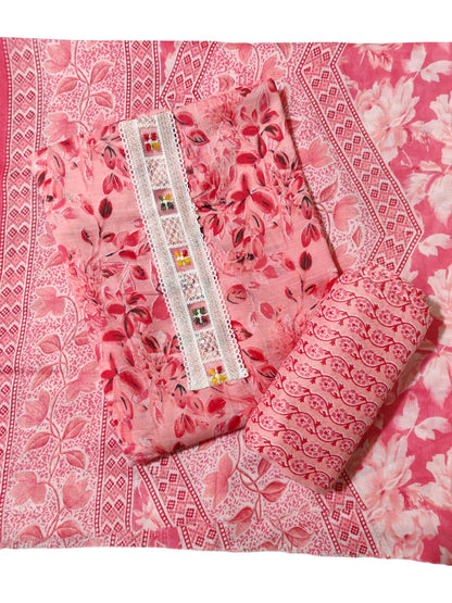 Cotton Salwar Suit Dress Material (Cotton, Unstitched)