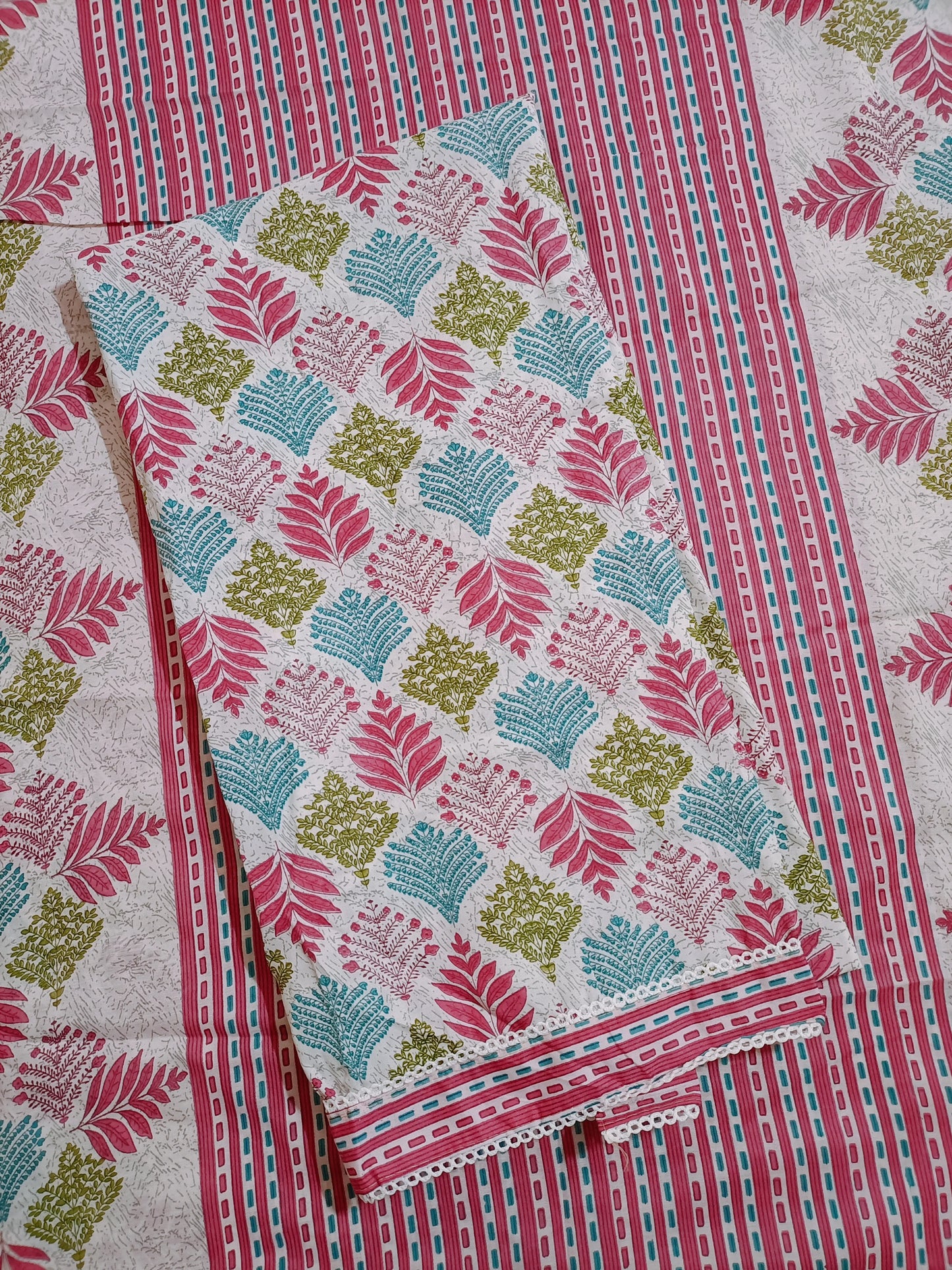 Cotton Salwar Suit Dress Material (Cotton, Unstitched)