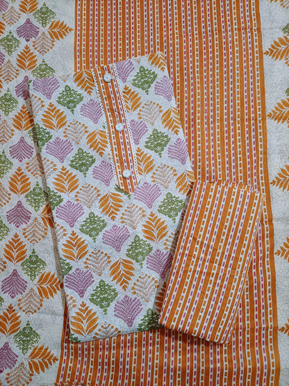 Cotton Salwar Suit Dress Material (Cotton, Unstitched)