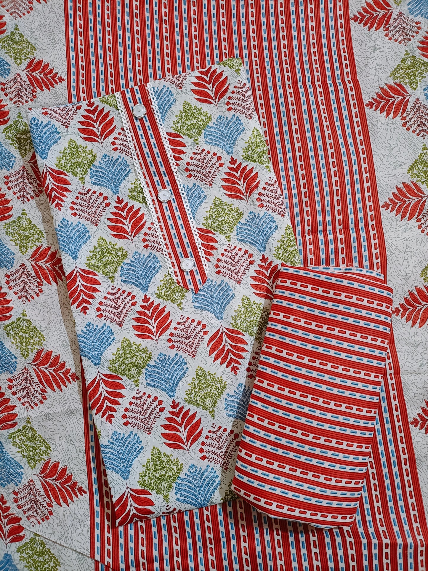 Cotton Salwar Suit Dress Material (Cotton, Unstitched)