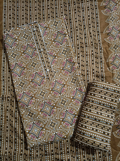 Cotton Salwar Suit Dress Material (Cotton, Unstitched)