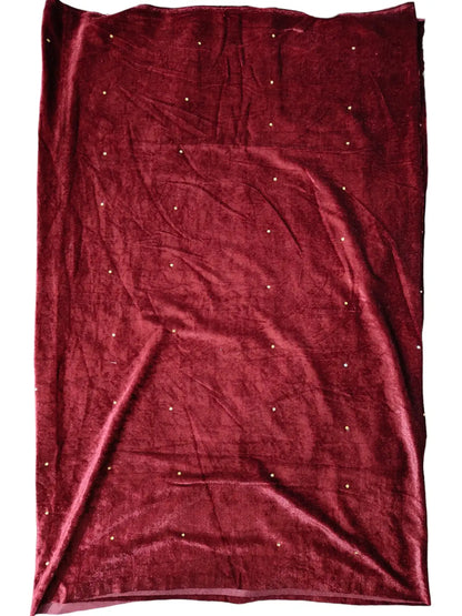 Velvet Unstitched Salwar Suits Dress Material