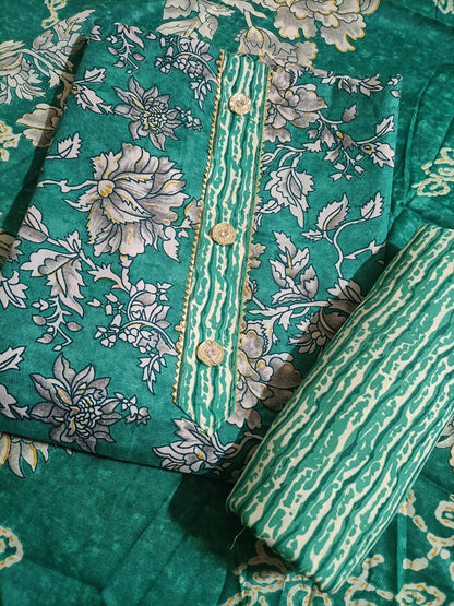Cotton Salwar Suit Dress Material (Cotton, Unstitched)