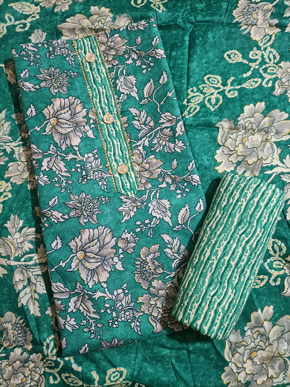 Cotton Salwar Suit Dress Material (Cotton, Unstitched)