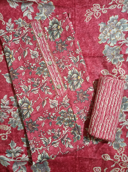 Cotton Salwar Suit Dress Material (Cotton, Unstitched)