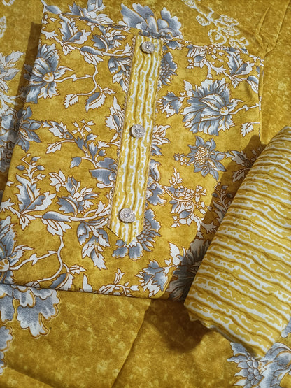 Cotton Salwar Suit Dress Material (Cotton, Unstitched)