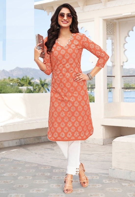 Buy Salwar Studio Women's Beige & Red Cotton Printed Unstitched Kurti Fabric  (only Kurti Fabric) Online at Low Prices in India - Paytmmall.com