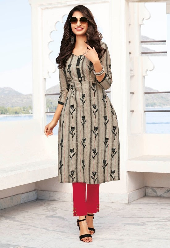 Cotton kurti sale dress material