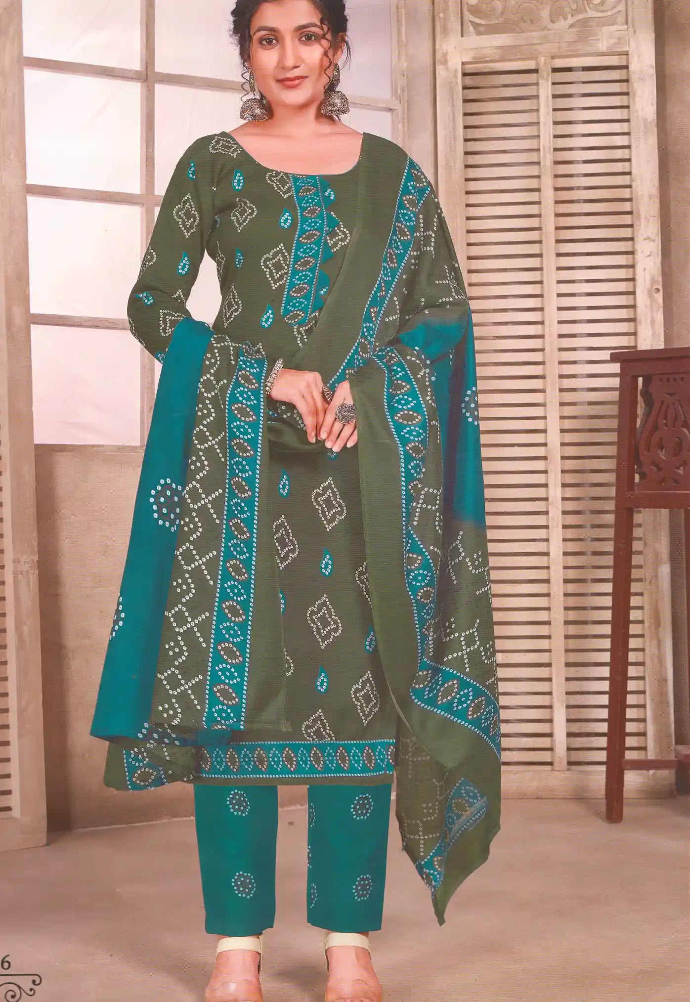 MEERA TURQUOISE BLUE COLOR PREMIUM SILK SALWAR SUIT DRESS MATERIAL