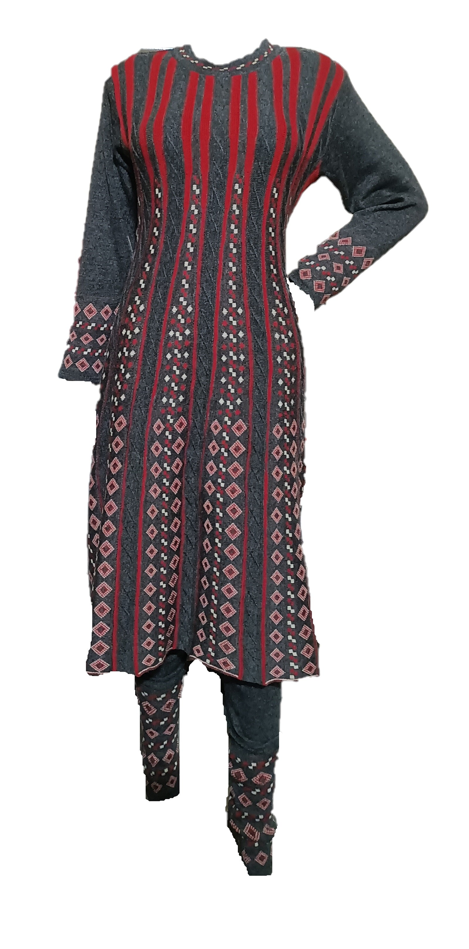 woolen frock kurti set womens woolen kurti with legging winter kurti set  free size M To XL