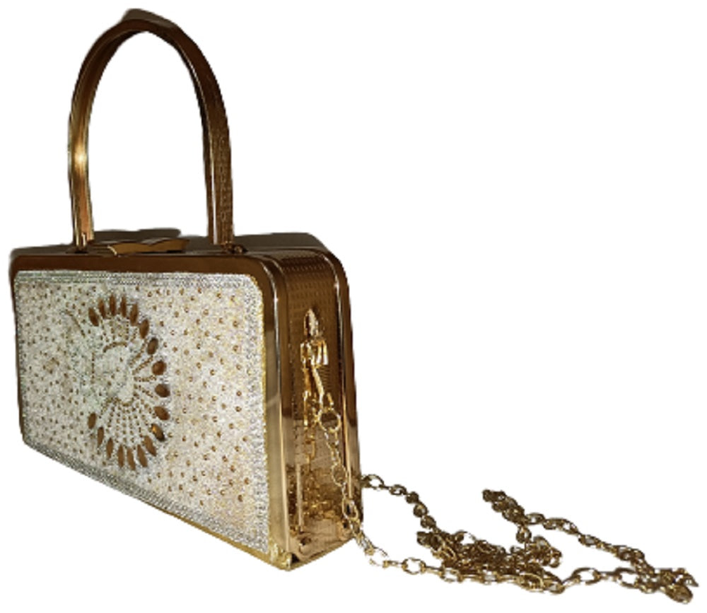 Glitter Ruched Evening Handbags Elegant Top Ring Kiss Lock - Temu